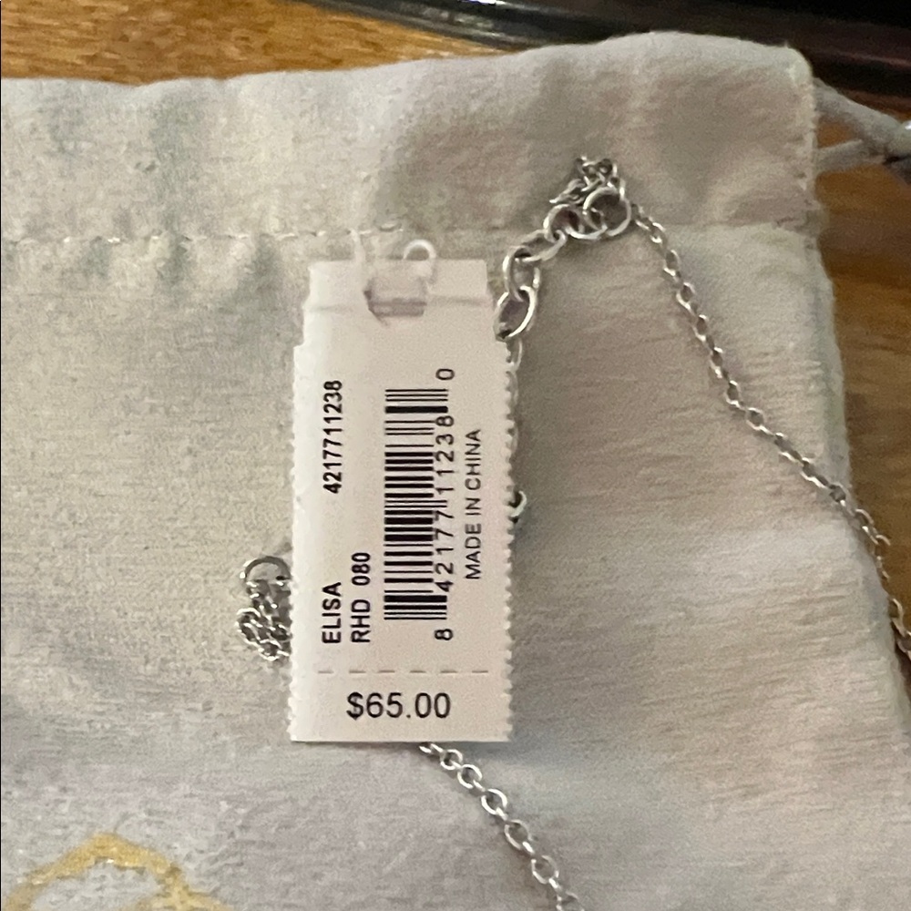 Kendra Scott Silver and Black Pendant Necklace - Picture 6 of 6